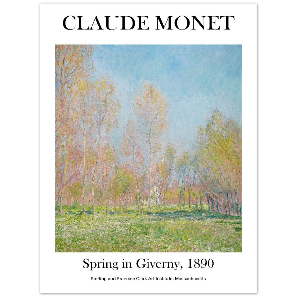 Claude Monet - Spring in Giverny | Wall Art | Historical Painting | Printable Wall Art | Home Decor | Famous Art | Classical Artwork |