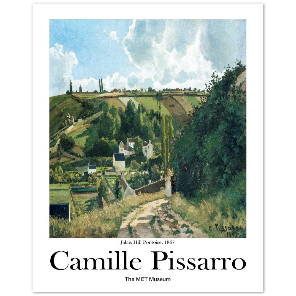 Camille Pissarro Summer Hills Print, Museum Exhibition Poster, Camille Pissarro Wall Décor, Camille Pissarro Gifts, Art Lover Gift