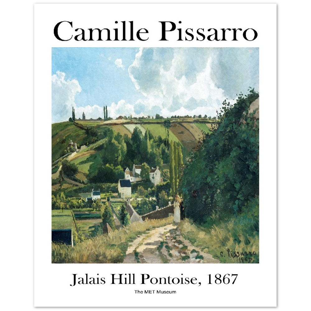 Camille Pissarro Summer Hills Print, Museum Exhibition Poster, Camille Pissarro Wall Décor, Camille Pissarro Gifts, Art Lover Gift