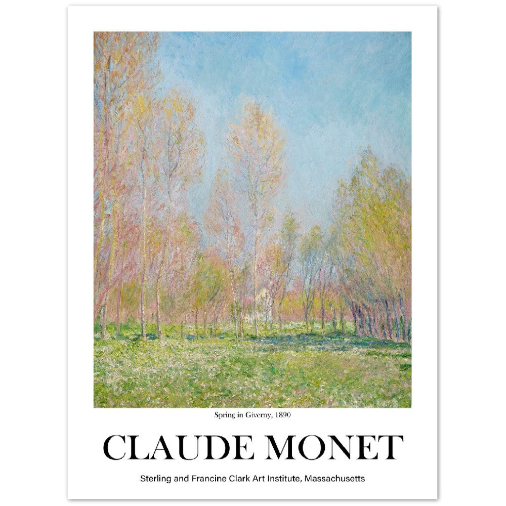 Claude Monet - Spring in Giverny | Wall Art | Historical Painting | Printable Wall Art | Home Decor | Famous Art | Classical Artwork |