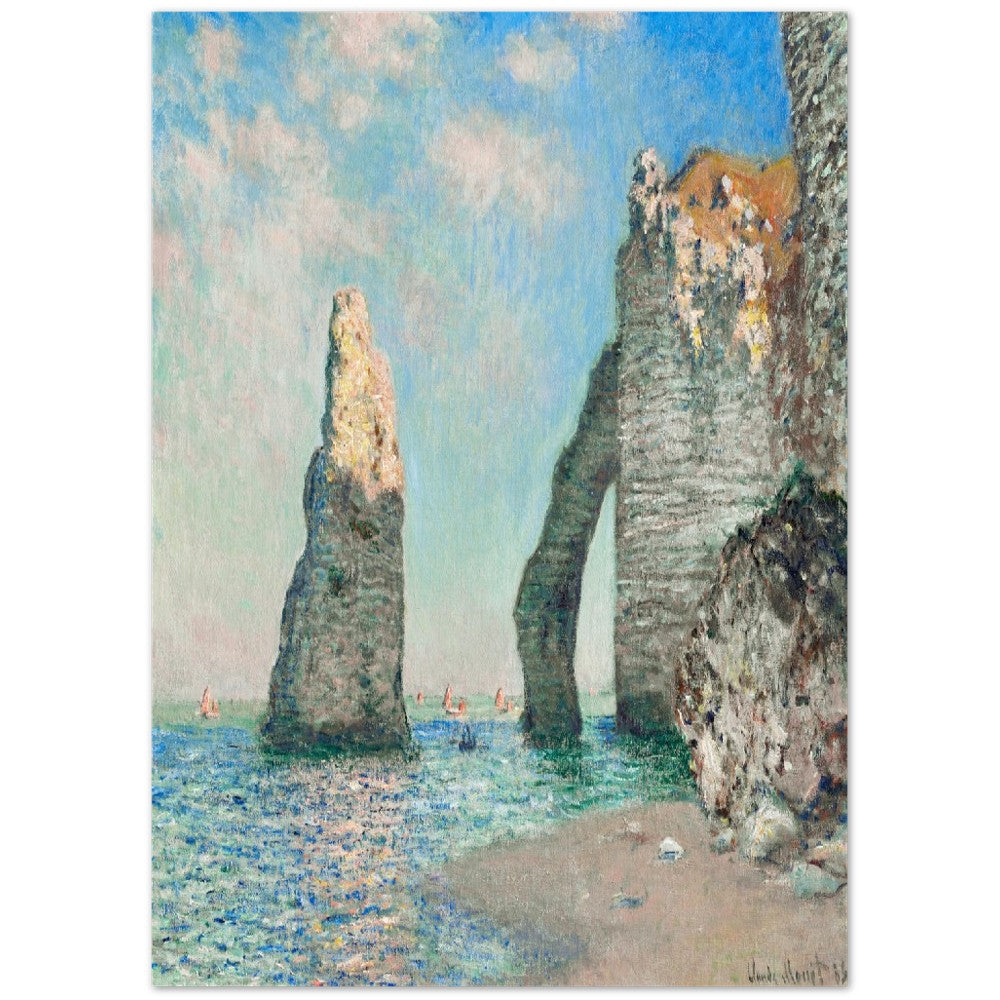 Claude Monet - The Cliffs at Étretat | Wall Art | Historical Painting | Printable Wall Art | Home Decor | Famous Art | Classical Artwork |