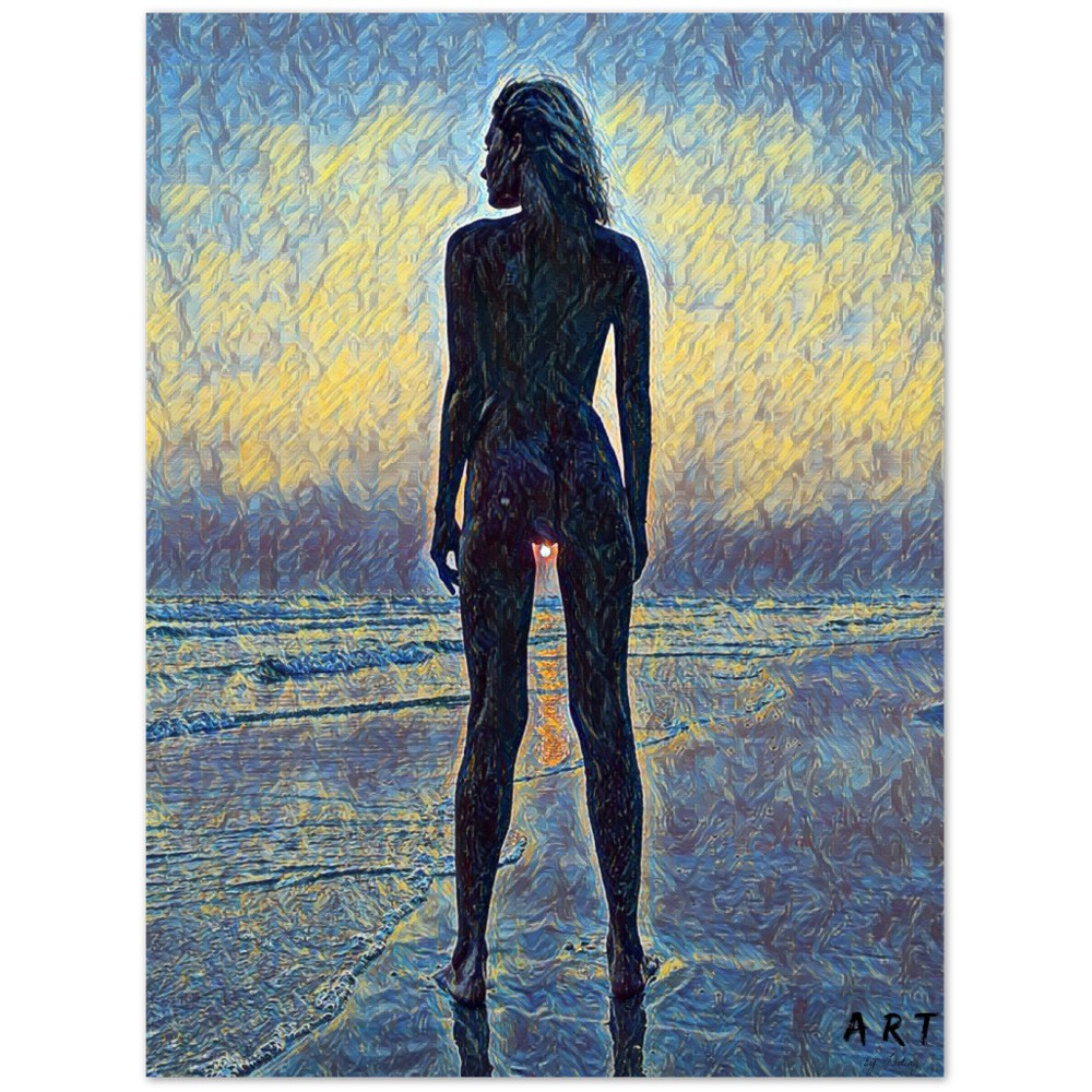 Female Premium Poster | Colorful Sexy Canva | Feminist Art | Modern Erotic Painting | Nude Art | Female Art Prints